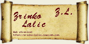 Zrinko Lalić vizit kartica